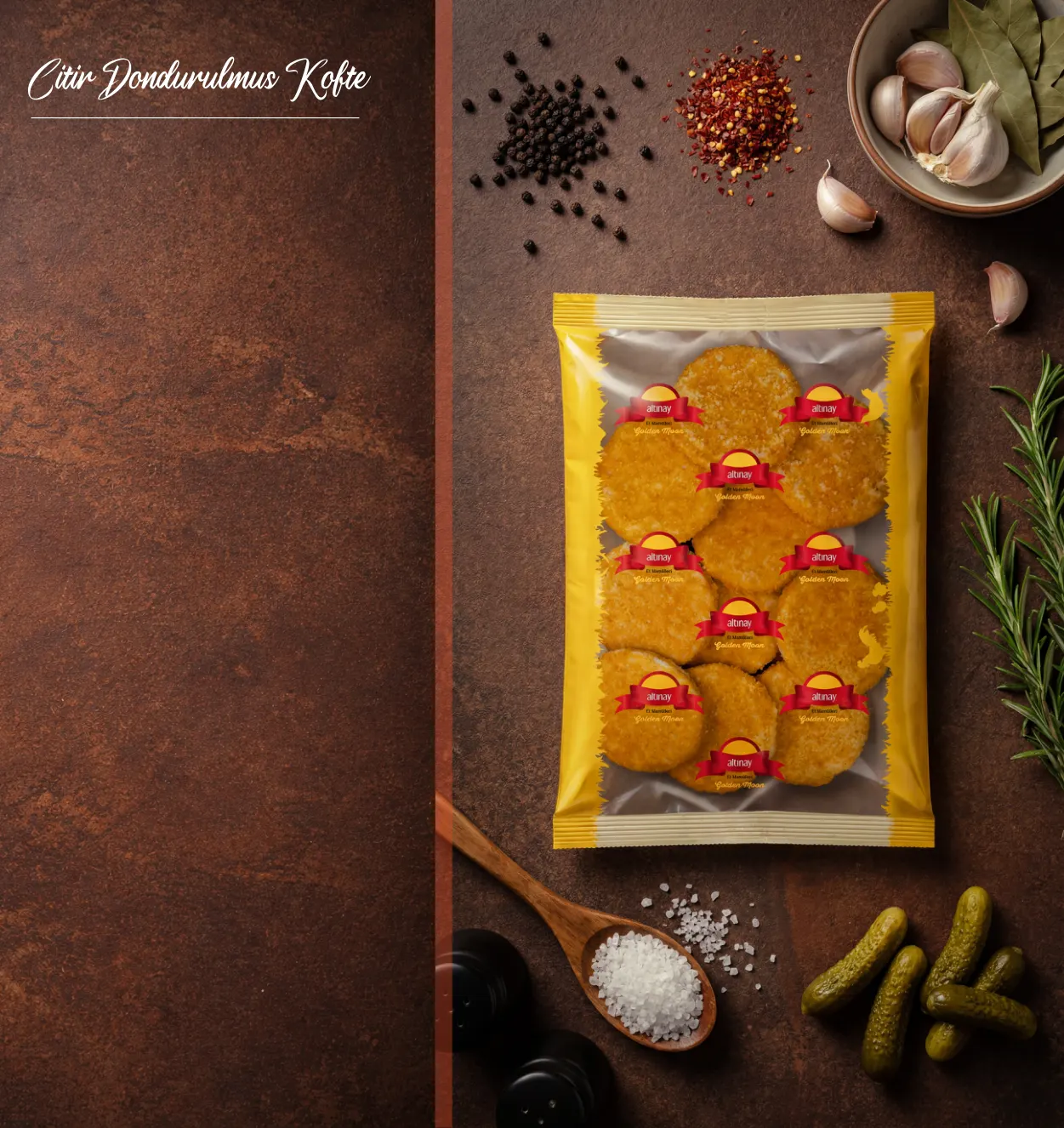 Çıtır Dondurulmuş Köfte Golden Moon katalog sayfası