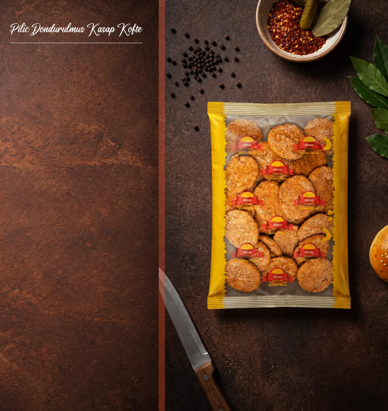 Piliç Dondurulmuş Kasap Köfte Golden Moon katalog sayfası